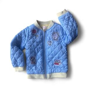Disney Beauty & Beast 4 T Blue Quilted Jacket